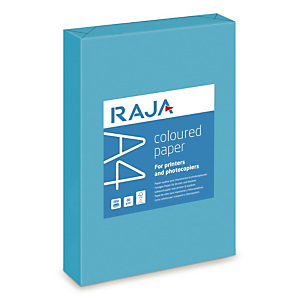 RAJA Papel color Azul Intenso A4 80 g/m² 500 hojas RAJA Papel color Azul Intenso A4 80 g/m² 500 hojas