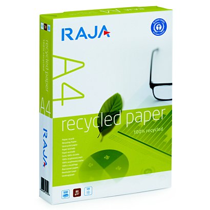 definido Asombro Algún día RAJA Papel Reciclado Blanco A4 80 g/m² 500 hojas - Papel  Multiusos&nbsp;Kalamazoo