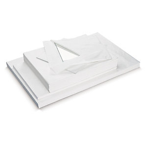 RAJA Papel de seda para embalar, hojas de 50 x 75 cm, blanco