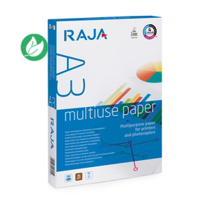 RAJA Papier A3 blanc Multi-usage - 80g - Ramette de 500 feuilles