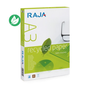 RAJA Papier A3 blanc recyclé - 80g - Ramette de 500 feuilles