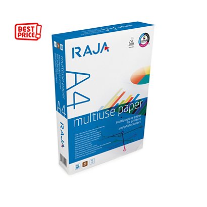 RAJA Papier A4 blanc Multi-usage - 80g - Ramette de 500 feuilles - 1