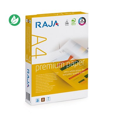 RAJA Papier A4 blanc Premium - 80g - Ramette de 500 feuilles - 1