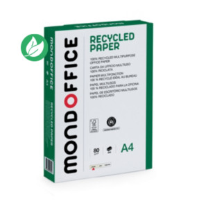 RAJA Papier A4 blanc Recycled Paper - 80g - Ramette de 500 feuilles RAJA Papier A4 blanc Recycled Paper - 80g - Ramette de 500 feuilles