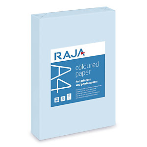 RAJA Papier A4 Coloured Paper - 80g - Ramette de 500 feuilles - Bleu Pastel