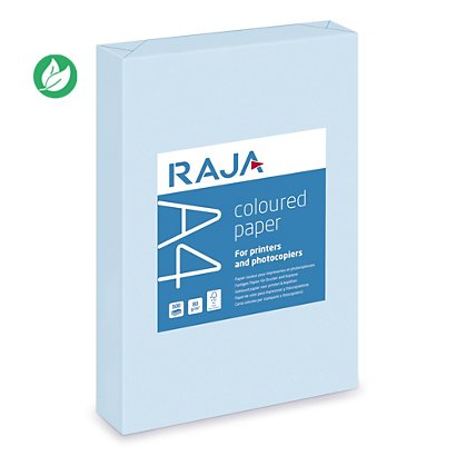 RAJA Papier A4 Coloured Paper - 80g - Ramette de 500 feuilles - Bleu Pastel - 1