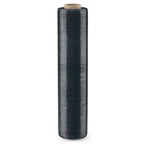 RAJA Pellicola estensibile manuale in polietilene, 45 cm x 300 m, Spessore 17 micron, Nero Opaco RAJA Pellicola estensibile manuale in polietilene, 45 cm x 300 m, Spessore 17 micron, Nero Opaco