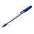 RAJA Penna a sfera con cappuccio Stick, Tratto 0,7 mm, Fusto in plastica traslucido, Inchiostro blu (confezione 50 pezzi) - 1