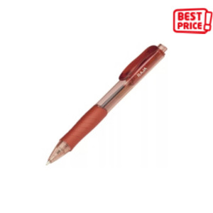 RAJA Penna a sfera a scatto, Tratto 1 mm, Fusto traslucido rosso con grip, Inchiostro rosso (confezione 12 pezzi) RAJA Penna a sfera a scatto, Tratto 1 mm, Fusto traslucido rosso con grip, Inchiostro rosso (confezione 12 pezzi)