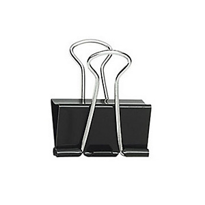 RAJA Pince double clip noire 19 mm capacité 30 feuilles - Boîte de 12 RAJA Pince double clip noire 19 mm capacité 30 feuilles - Boîte de 12