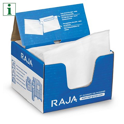 RAJA plain document enclosed envelope labels, 225x120mm, pack of 1000 - 1