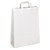RAJA plain white paper carrier bags with folded handles, 450x490x150mm, pack of 100 - 1