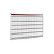 RAJA Planning mensual de pared, Superficie magnética, Acero lacado, Aluminio, Cuadrícula, 90 x 60 cm - 4