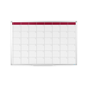RAJA Planning mensual de pared, Superficie magnética, Acero lacado, Aluminio, Cuadrícula, 90 x 60 cm RAJA Planning mensual de pared, Superficie magnética, Acero lacado, Aluminio, Cuadrícula, 90 x 60 cm