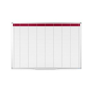 RAJA Planning semanal de pared, Superficie magnética, Acero lacado, Aluminio, Cuadrícula, 90 x 60 cm RAJA Planning semanal de pared, Superficie magnética, Acero lacado, Aluminio, Cuadrícula, 90 x 60 cm