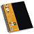 RAJA Plus Cuaderno, A5+, cuadriculado, 80 hojas, cubierta de polipropileno, color negro - 1