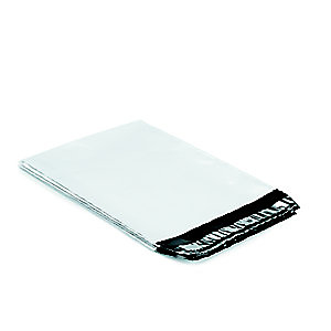 RAJA Pochette plastique opaque Super blanche fermeture adhésive - l.int.50 x H.46 cm - Lot de 100 RAJA Pochette plastique opaque Super blanche fermeture adhésive - l.int.50 x H.46 cm - Lot de 100