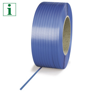 RAJA polypropylene hand strapping on cardboard cores