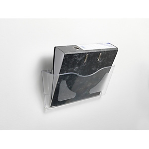 RAJA Portadepliant da muro, 1 scomparto, 38,2 x 10,6 x 17,8 cm (A4), Trasparente RAJA Portadepliant da muro, 1 scomparto, 38,2 x 10,6 x 17,8 cm (A4), Trasparente