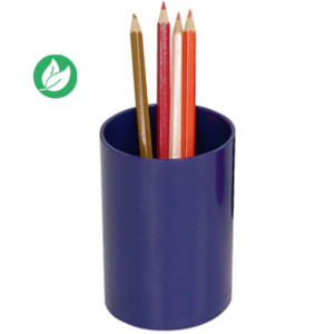 RAJA Pot à crayons recyclé - Bleu