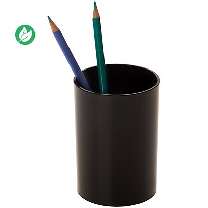 RAJA Pot à crayons recyclé - Noir