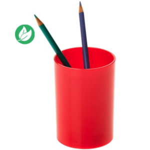 RAJA Pot à crayons recyclé - Rouge