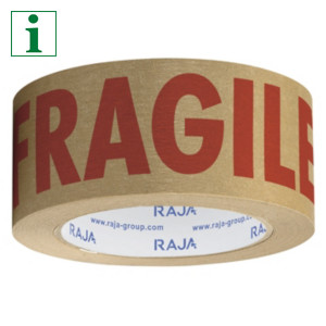 RAJA pre-printed FRAGILE self-adhesive paper tape