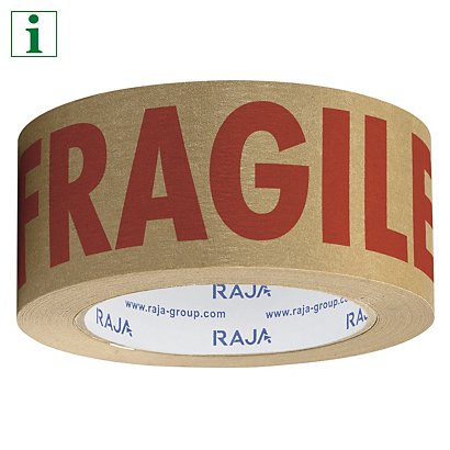 RAJA pre-printed FRAGILE self-adhesive paper tape - 1