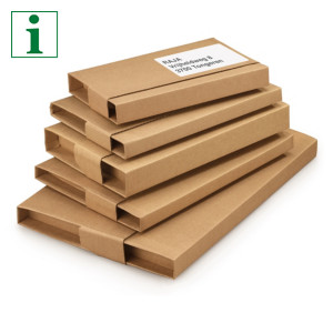 RAJA premium brown panel wrap book boxes with an adhesive strip RAJA premium brown panel wrap book boxes with an adhesive strip