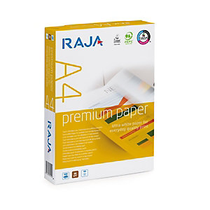 RAJA Premium Carta per fotocopie e stampanti A4, 80 g/m², Bianco