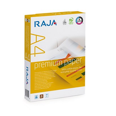 RAJA Premium Carta per fotocopie e stampanti A4, 80 g/m², Bianco (risma 500  fogli) - Carta Multiuso