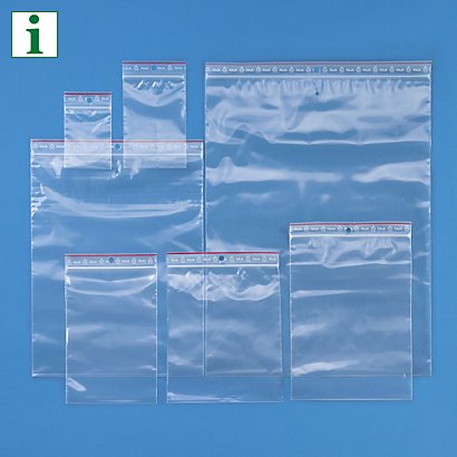 RAJA premium grip seal polybags, 400X400mm, pack of 1000 - 1