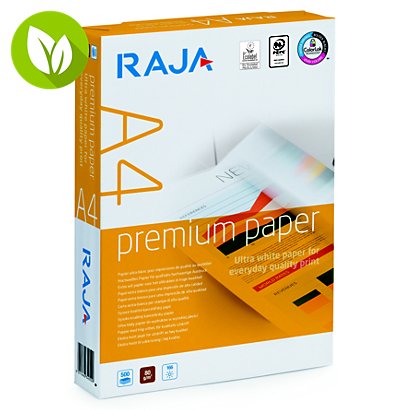 RAJA Premium Papel Blanco A4 80 gr 500 hojas - 1