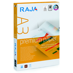RAJA Premium Papel Multifunción para Faxes, Fotocopiadoras, Impresoras Láser e Impresoras de Inyección de Tinta Blanco A3 80 g/m² RAJA Premium Papel Multifunción para Faxes, Fotocopiadoras, Impresoras Láser e Impresoras de Inyección de Tinta Blanco A3 80 g/m²