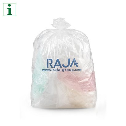 RAJA Printed Clear Refuse Sacks - 1