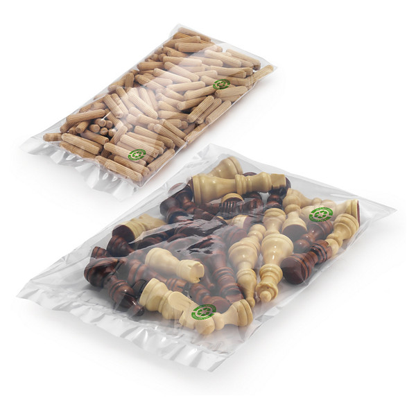 RAJA recycled 50 micron polythene bags, 400X600mm, pack of 500 - 1