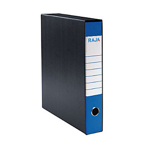 RAJA Registratore archivio Classic, Formato Protocollo, Dorso 5 cm, Cartone, Blu RAJA Registratore archivio Classic, Formato Protocollo, Dorso 5 cm, Cartone, Blu