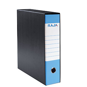 RAJA Registratore archivio Classic, Formato Protocollo, Dorso 8 cm, Cartone, Azzurro