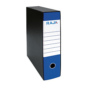 RAJA Registratore archivio Classic, Formato Protocollo, Dorso 8 cm, Cartone, Blu