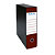 RAJA Registratore archivio Classic, Formato Protocollo, Dorso 8 cm, Cartone, Rosso Marsala - 1