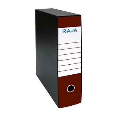 RAJA Registratore archivio Classic, Formato Protocollo, Dorso 8 cm, Cartone, Rosso Marsala