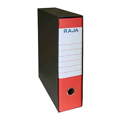 RAJA Registratore archivio Classic, Formato Protocollo, Dorso 8 cm, Cartone, Rosso