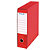 RAJA Registratore archivio Color, Formato Commerciale, Dorso 8 cm, Cartone, Rosso - 1