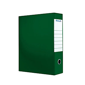 RAJA Registratore archivio Color, Formato Protocollo, Dorso 8 cm, Cartone, Verde