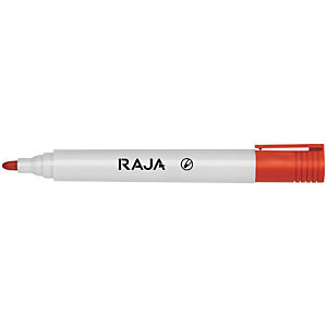 RAJA Remarx™ Rotulador de pizarra blanca, Tinta no permanente, Punta ojival de 1,5 a 3 mm, Rojo