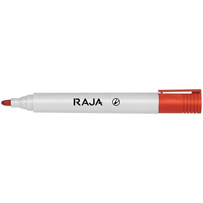 RAJA Remarx™ Rotulador de pizarra blanca, Tinta no permanente, Punta ojival de 1,5 a 3 mm, Rojo - 1