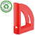 RAJA Revistero sostenible, 80 x 320 x 250 mm, rojo - 1