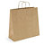 RAJA ribbed brown paper carrier bags with twisted handles - 2