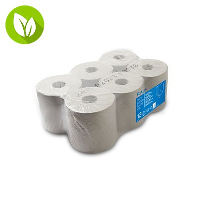 RAJA Rollo de papel higiénico Mini Jumbo de 2 capas y  170 m