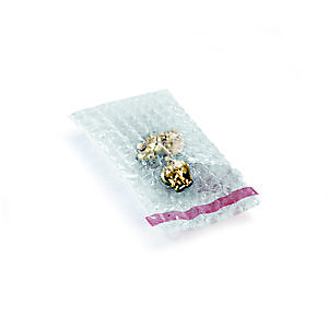 RAJA Sachet bulles avec rabat adhésif repositionnable - 8 x 10 cm - Paquet de 600 - Transparent